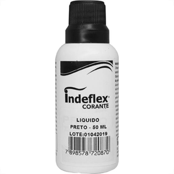 Imagem de Corante Indeflex Preto 50Ml - Kit C/12 Unidades