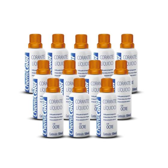 Imagem de Corante Líquido 50ml com 12 Unidades Ocre