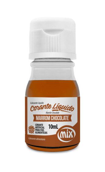 Imagem de Corante Liquido Marrom Chocolate 10ml Mix