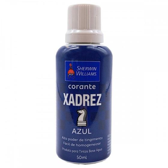 Imagem de Corante Para Tinta Xadrez Azul (50Ml) . / Kit C/ 12 Peças