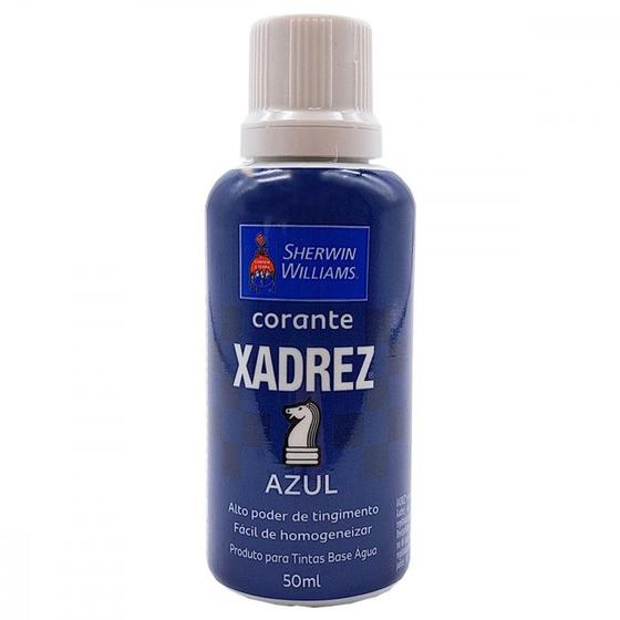 Imagem de Corante Para Tinta Xadrez Azul (50Ml) ./ Kit Com 12 Peca