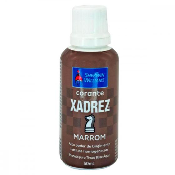 Imagem de Corante Para Tinta Xadrez Marrom (50Ml) ./ Kit Com 12 Peças