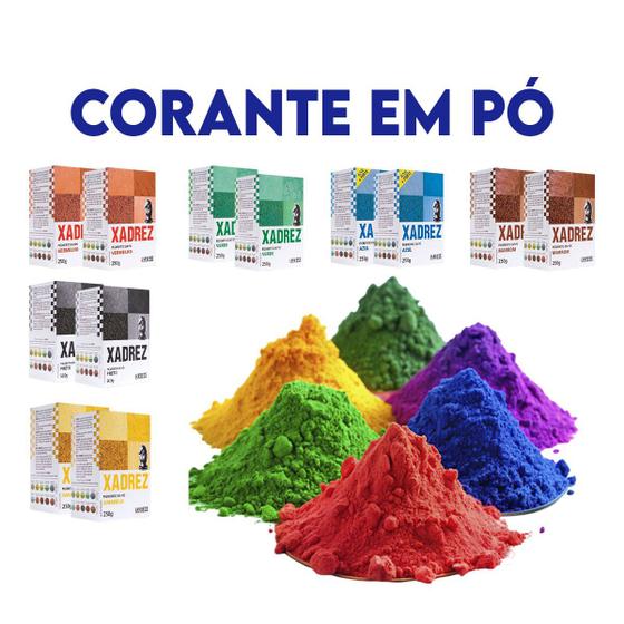 Imagem de Corante Pigmento Pó Xadrez 250g Kit C/2 Varias Cores