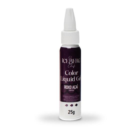 Imagem de Corante Roxo Açai Liquid Gel 25g Iceberg Chef Original