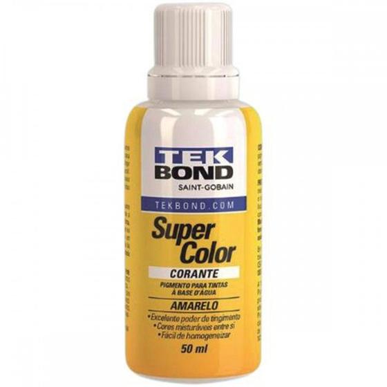 Imagem de Corante Tekbond Amarelo 50Ml - Kit C/12 Unidades