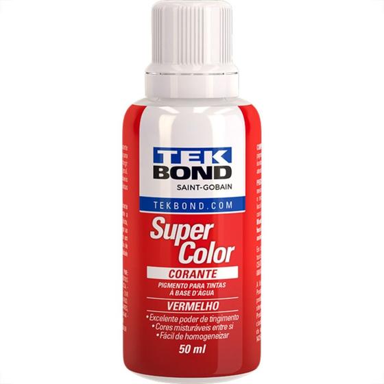 Imagem de Corante Tekbond Vermelho 50Ml