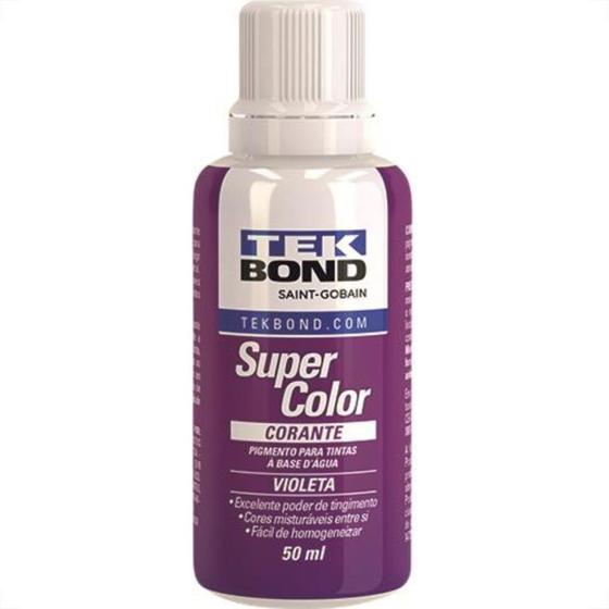 Imagem de Corante Tekbond Violeta 50Ml - Kit C/12 Unidades