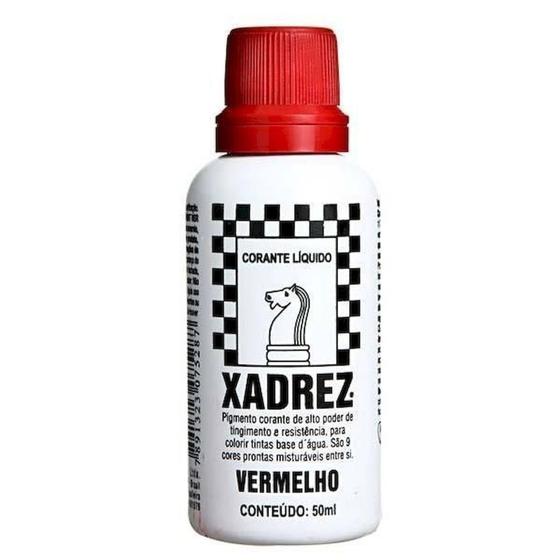 Imagem de Corante Vermelho 50ml - Xadrez