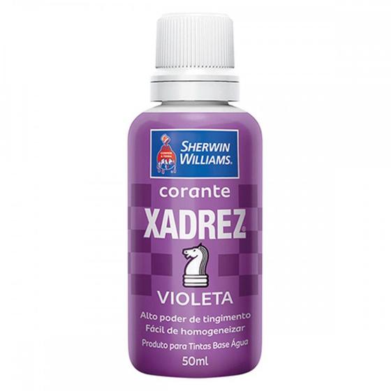 Imagem de Corante Xadrez 50Ml Violeta . / Kit C/ 12 Unidades