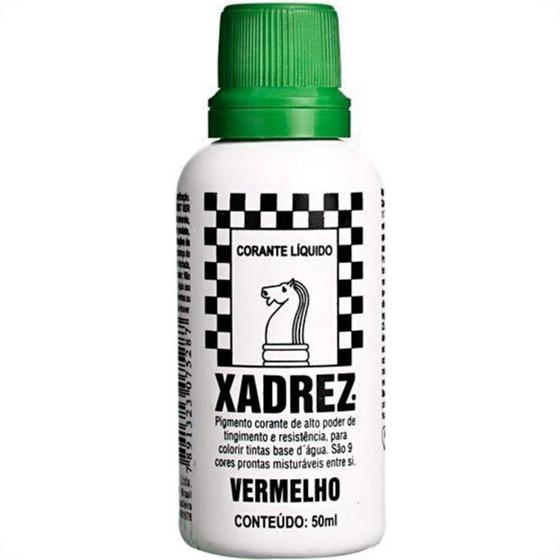 Imagem de Corante Xadrez Verde 50Ml Para Tinta  - Kit C/12