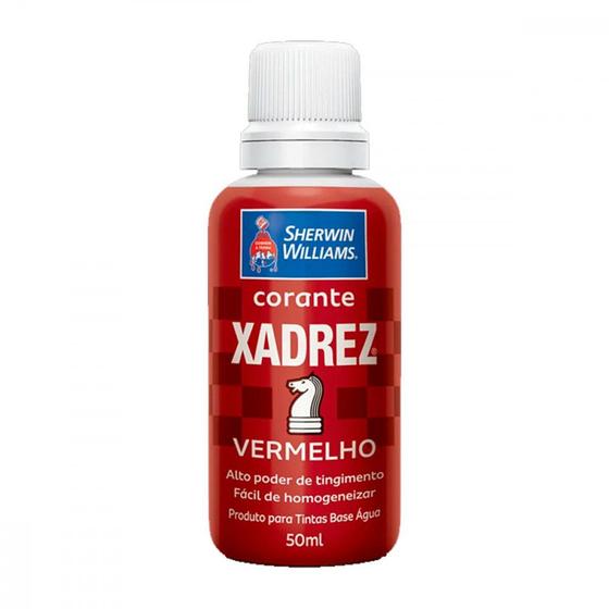 Imagem de Corante Xadrez Vermelho   50 Ml ./ Kit Com 12 Unidades