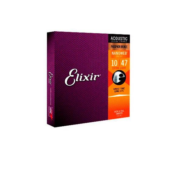 Imagem de Corda .010 Extra Light Phosphor Bronze Violão Aço Elixir