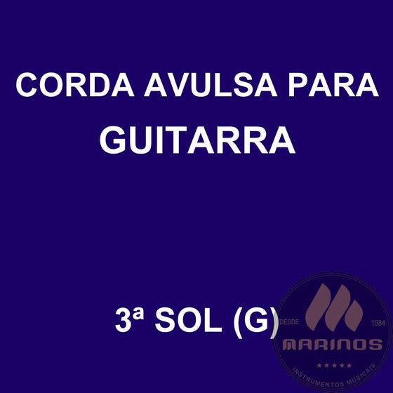 Imagem de Corda Avulsa para Guitarra 3ª SOL (G) GNR