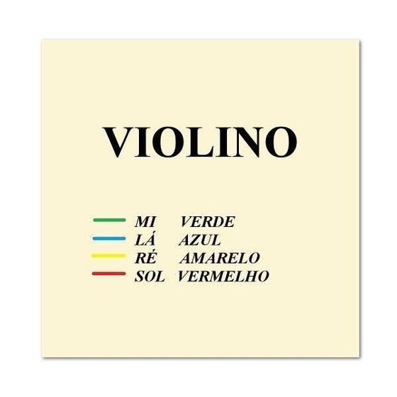 Imagem de Corda Avulsa Violino 1/2 Mauro Calixto Mi Nylon Roxa