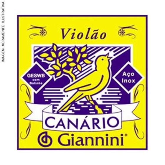 Corda de ACO Canario GESWB1 para Violao com Bolinha 1A Corda Giannini Menor preço em Corda de ACO Canario GESWB1 para Violao com Bolinha 1A Corda Giannini