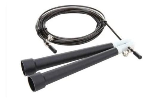 Imagem de Corda De Pular Exercício Funcional Speed Rope Rolamento 3m Cabo Preta