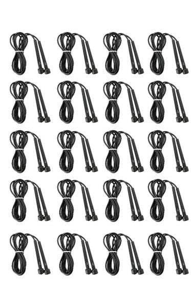 Imagem de Corda De Pular Kit Com 20 Speed Rope Ajustável Pvc