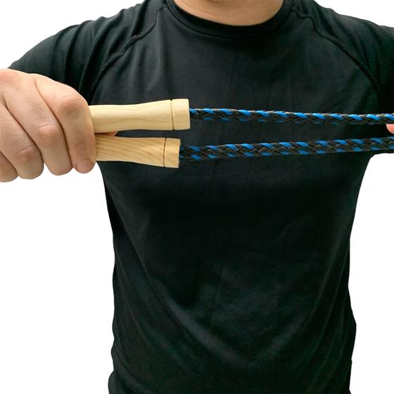 Imagem de Corda de Pular Nylon Com 2,20mts Pegada de Madeira Dafoca Sports