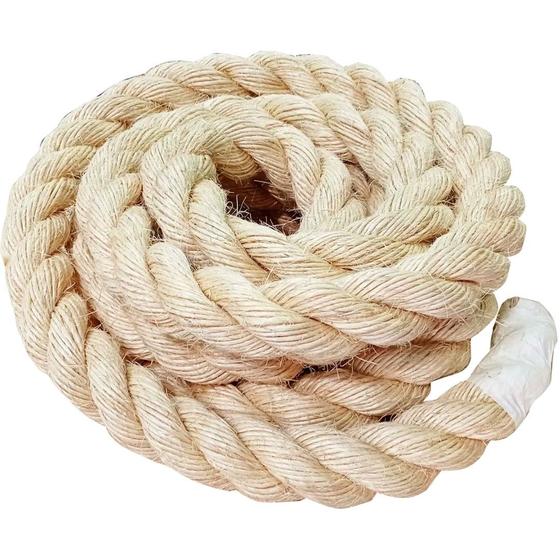 Corda De Sisal Naval 50mm 4 Metros Rasada Artesanato Decorações ...