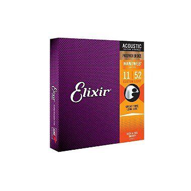 Imagem de Corda De Violão Aço Elixir Nanoweb Fósforo Bronze (011.052)