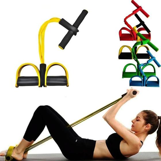 Imagem de Corda elastica Extensor Fitness academia Resistencia