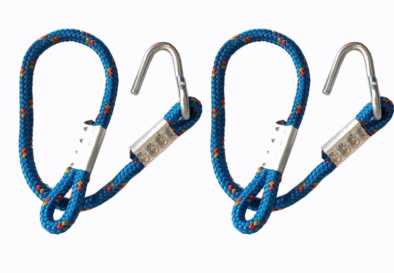 Imagem de Corda Extensor Para Rede De Descanso 70 Cm 01 Par Azul
