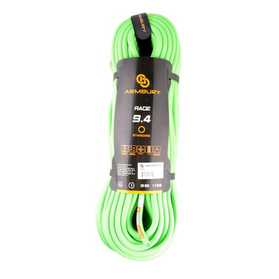 Imagem de Corda Para Escalada 9.4Mm X 60M Rage - Verde Neon - Armbury