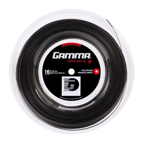 Imagem de Corda para Raquete de Tênis Gamma Moto Soft 1,29mm Chumbo