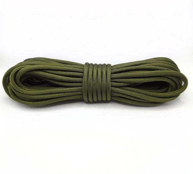 Imagem de Corda Paracord 550 4Mm 7 Filamentos 20M 366 Killos Verde