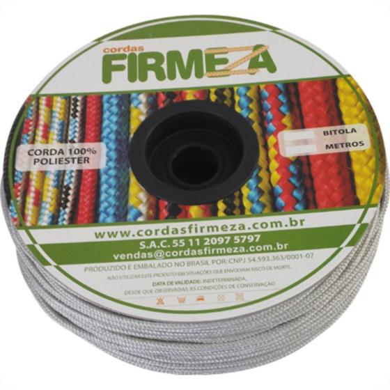 Imagem de Corda Poliest.Firmeza Branco 06Mm-150Mt Carr