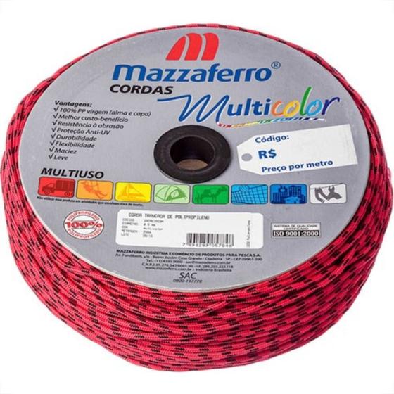 Imagem de Corda Polipropileno Trancada Mazzaferro 10,0Mm Colorida+-190M 29Cre1003M