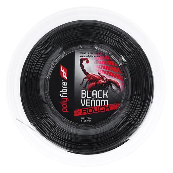 Imagem de Corda Polyfibre Black Venom Rough 17L 1.25mm rolo com 200 Metros Preta