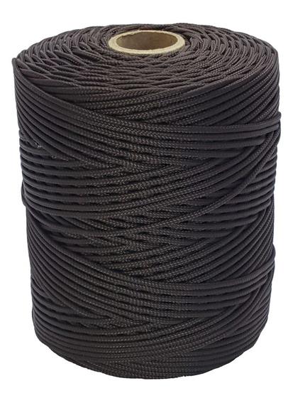 Imagem de Corda Trançada 2,5 mm Marrom rolo com 286 metros-Cordaville