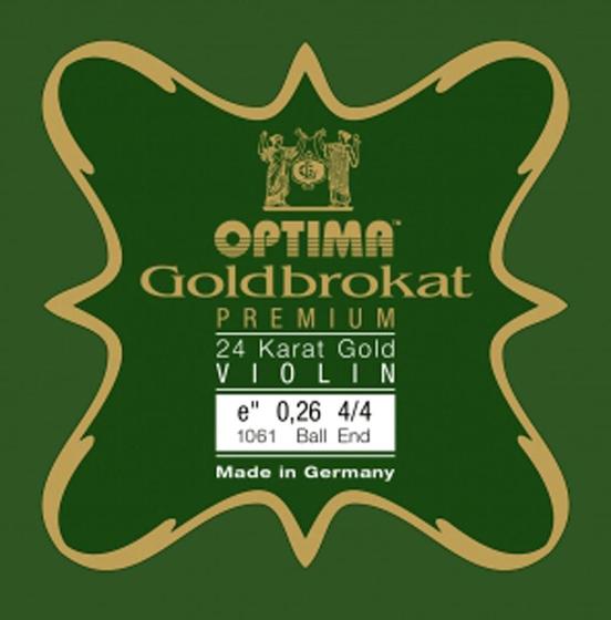 Imagem de Corda Violino Optima Goldbrokat Premium 24k 4/4 Mi 0.26mm