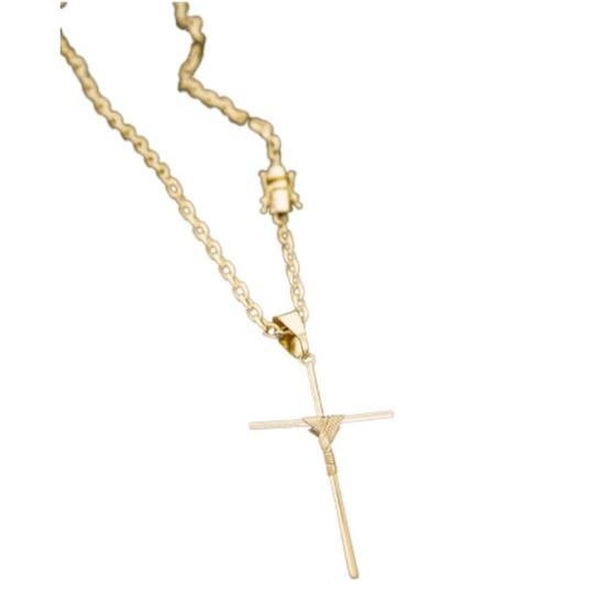 Imagem de Cordão Corrente com Pingente Cruz Não enferruja