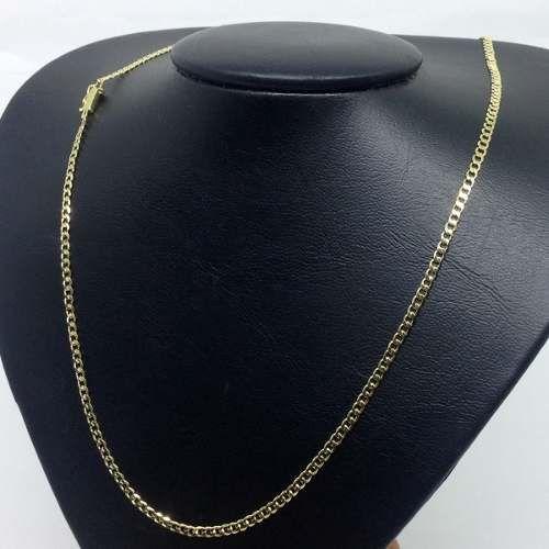 Imagem de Cordão Corrente Grumet Fecho De Gaveta 60cm Banhado A Ouro 18k 3mm