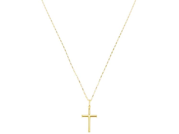 Cordão Corrente Masculina Ouro 80cm+ Pingente Cruz Crucifixo Ouro 18k Cadeado Menor preço em Cordão Corrente Masculina Ouro 80cm+ Pingente Cruz Crucifixo Ouro 18k Cadeado