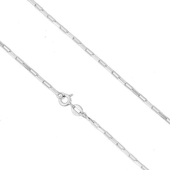 Cordão Corrente Masculino Cadeado 80cm Prata 925 Menor preço em Cordão Corrente Masculino Cadeado 80cm Prata 925