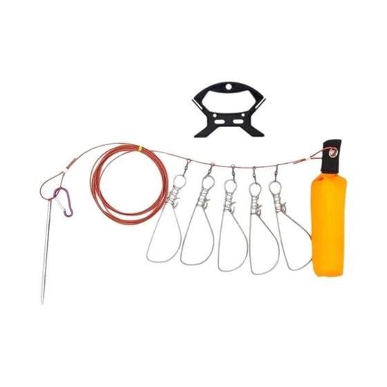 Cordão De Corrente De Pesca De Aço Inoxidável Com Fivela De Bloqueio Flutuante Cinto De Isca De - others Imagem de Cordão De Corrente De Pesca De Aço Inoxidável Com Fivela De Bloqueio Flutuante Cinto De Isca De