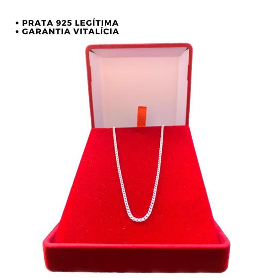 Imagem de Cordão De Prata Masculina Prata 925 2Mm Legítima Grumet