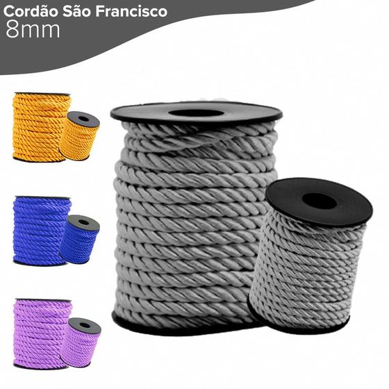 Imagem de Cordão de São Francisco Prata 8mm - BRX