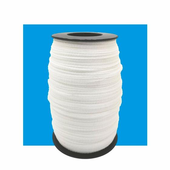 Imagem de Cordão Elástico Branco 3,5mm Rolo com 50 metros