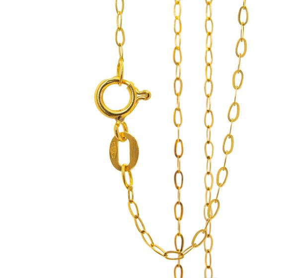 Cordão Feminino em Ouro 18K 0.750 Modelo Bailarina Menor preço em Cordão Feminino em Ouro 18K 0.750 Modelo Bailarina
