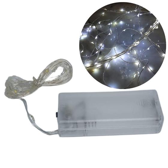 Imagem de Cordão Fio de Led Luz de Fada 2 Metros Luz Amarela ou Branca