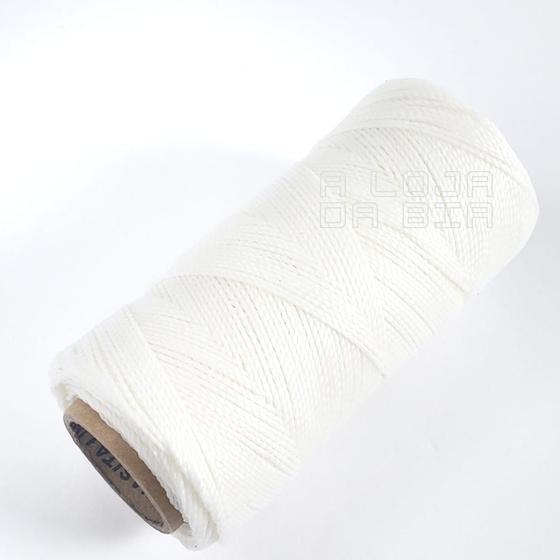 Imagem de Cordão Fio Encerado Cordone 1mm 100gr Linhasita Branco