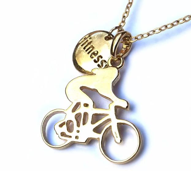 Imagem de Cordão Fitness Ciclista Folheado a Ouro 18k