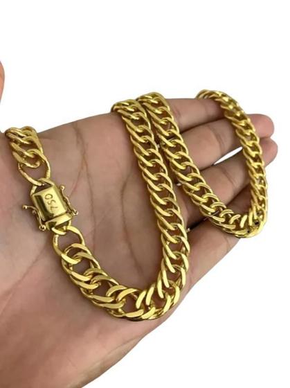 Imagem de Cordão Grumet 11Mm- Banhado A Ouro 18K