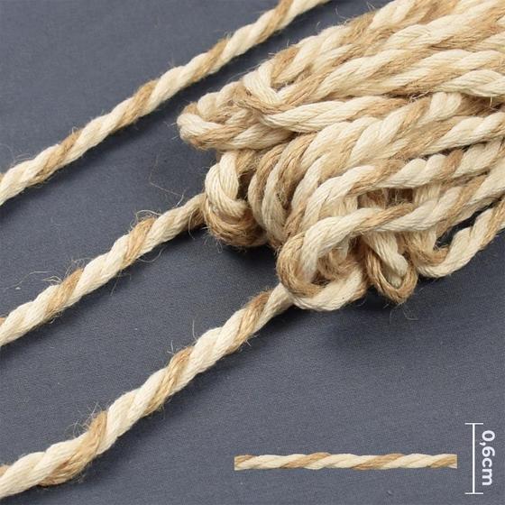 Imagem de Cordão Médio Juta com Algodão - 10m