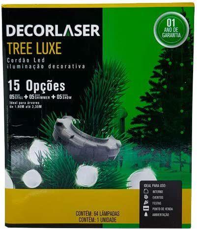 Imagem de Cordão Natalino Decorlaser Tree Luxe - Led Rgb 64 Bolinhas