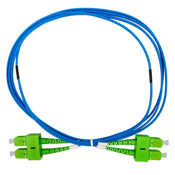 Imagem de Cordão Óptico Duplex Monomodo SM - Singlemode SC-APC/SC-APC com Diâmetro de 2mm e Comprimento de 2 metros - Pier Telecom